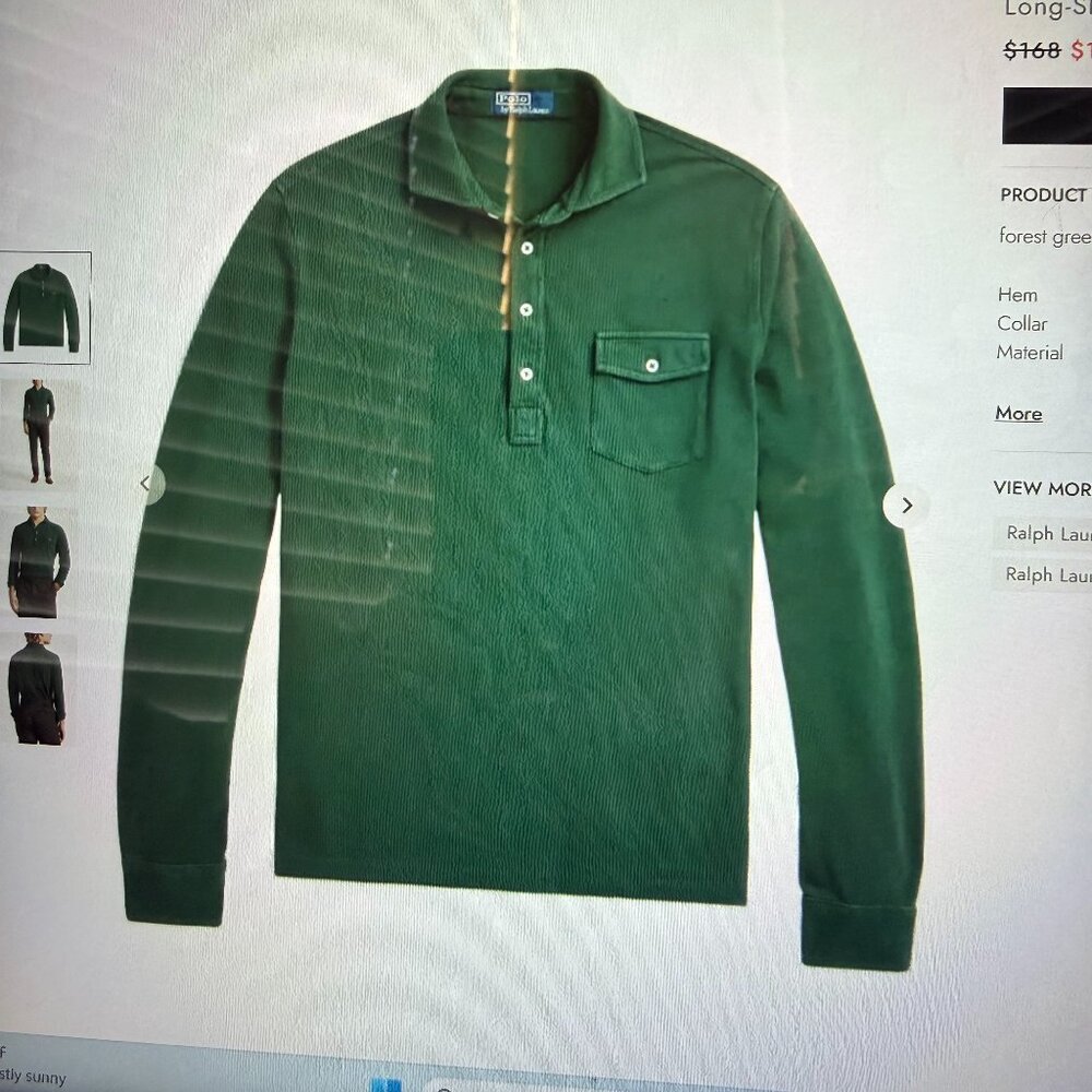 New Without Tags - Ralph Lauren Bundle - 2 Long Sleeve Polo Shirts - Large